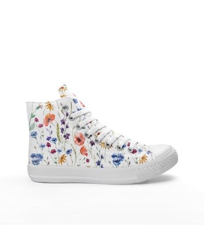 Basic Blank Flowers Canvas Shoes Low top Classic Style Women Fashion Sneakers (6.5) 13 $35.60 Fashion Sneakers