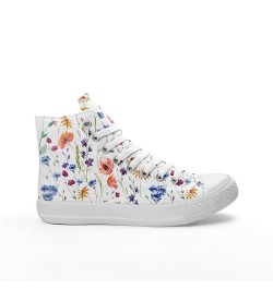 Basic Blank Flowers Canvas Shoes Low top Classic Style Women Fashion Sneakers (6.5) 13 $35.60 Fashion Sneakers