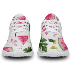 Peace Love Watermelon Print Shoes for Women Girls Breathable Comfortable Lightweight Tennis Sneakers Gifts for Birthday,White...