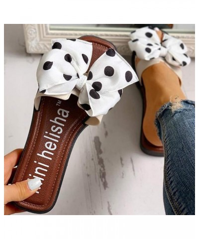 Flip Flop Womens Socks Sandals Women Beach Beach Sandals For Women Wedges For Women Dressy Wide Width Sandals For Wome White-...