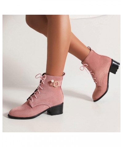 Women'S Slip On Boots Women's Modern Western Cowboy Boot with Pull-Up Tabs Z 03-pink $15.85 Outdoor Shoes