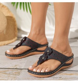 Orthopedic Slippers Women Indoor Summer Wedge Sandals for Women 2024 Trendy Dressy Gold Sandals for Women Women's Comfy Ortho...