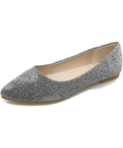 Women's Ballerinas, Dolly Shoes Women's Shoes Comfort Flats for Beach, Pool, Holiday and Everyday Casual Wear,Gray,41 42 Grey...