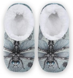 Vintage Mechanical Dragonfly House Slippers for Men, Warm House Slippers for Men, Home Slippers Women M-XXL Vintage Mechanica...