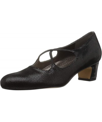 Women's Jamie Dress Pump Black Patent Suede $21.28 Pumps