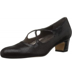 Women's Jamie Dress Pump Black Patent Suede $21.28 Pumps