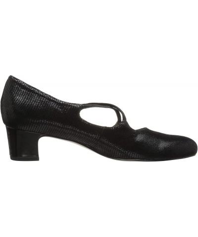 Women's Jamie Dress Pump Black Patent Suede $21.28 Pumps