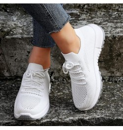 Leisure Women's Lace Up Travel Soft Sole Comfortable Shoes Outdoor Mesh Runing Fashion Sports Womens 574v2 Sneaker White $21....