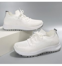 Leisure Women's Lace Up Travel Soft Sole Comfortable Shoes Outdoor Mesh Runing Fashion Sports Womens 574v2 Sneaker White $21....