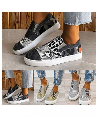 Christmas Shoes for Women Flats Canvas Shoes Fashion Non-Slip Classic Casual Comfort Low Top Walking Sneakers Loafers Z5n-gre...