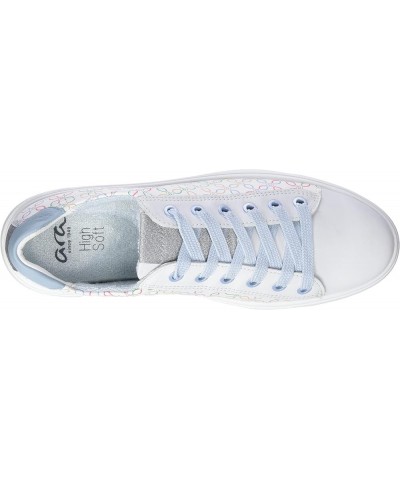 Women's Low-top Sneakers White Pastel Multi Aqua $45.86 Fashion Sneakers