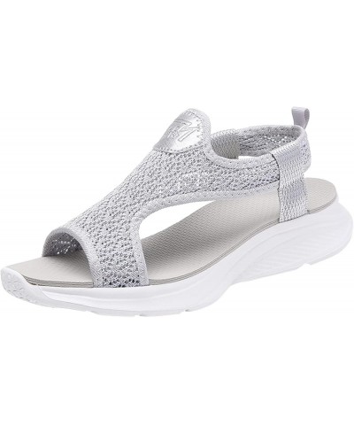 Women's Mid-Heel Shoes Yoga Mat Cushion Orthotic Sandals Non-Slip Flat Casual Summer Bohemian Slippers 137-hyems-c-grey $13.0...