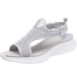 Women's Mid-Heel Shoes Yoga Mat Cushion Orthotic Sandals Non-Slip Flat Casual Summer Bohemian Slippers 137-hyems-c-grey $13.0...