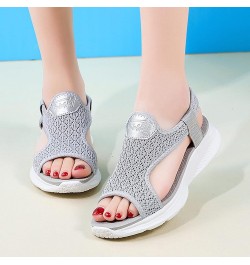 Women's Mid-Heel Shoes Yoga Mat Cushion Orthotic Sandals Non-Slip Flat Casual Summer Bohemian Slippers 137-hyems-c-grey $13.0...