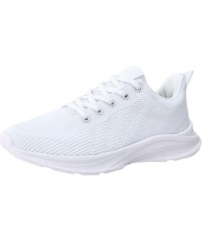 Womens Walking Sports Mesh Shoes Arch Support Travel Soft Sneakers Slip-on Memory Foam Walking Shoes Ao4-white $17.39 Athleti...