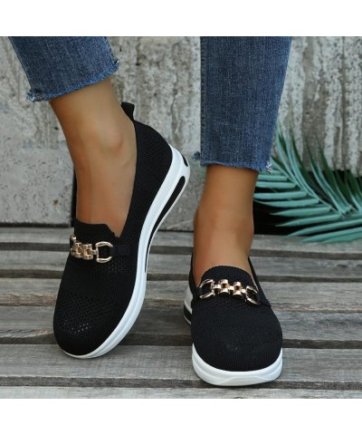 Women Sneakers Slip-On Walking Shoes Platform Slip-On Sneakers Shoe Laces for Sneakers Black $13.12 Athletic Shoes