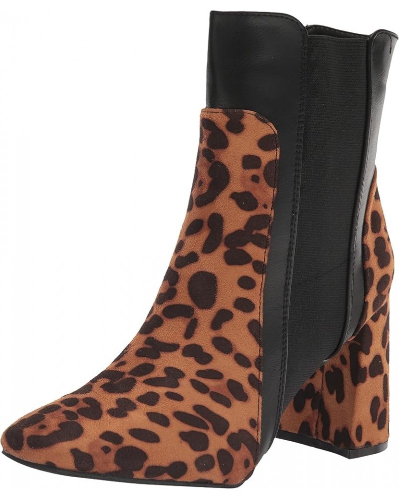 Women's Heel Fashion Boot Leopard $16.01 Boots