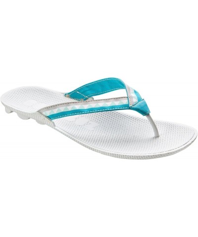 Women Lolla Half Dressed 100% Nature - biodigradable Organic Flip-Flops - Beach Sandals Blue Gray $18.39 Sandals