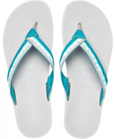 Women Lolla Half Dressed 100% Nature - biodigradable Organic Flip-Flops - Beach Sandals Blue Gray $18.39 Sandals