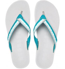 Women Lolla Half Dressed 100% Nature - biodigradable Organic Flip-Flops - Beach Sandals Blue Gray $18.39 Sandals