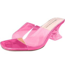 Heels Strappy Sandals Chunky Pumps Low Heels Open Toe Block Heels for Daily Wear Women'S Cross Strappy Sandals Pink $18.82 Sa...