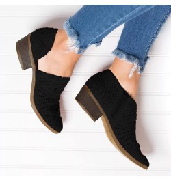 High Chunky Heels for Women Platform Espadrilles Sandals Block Heeled Open Toe Lace Up Casual Mules Flats Shoes 9-hyems-black...