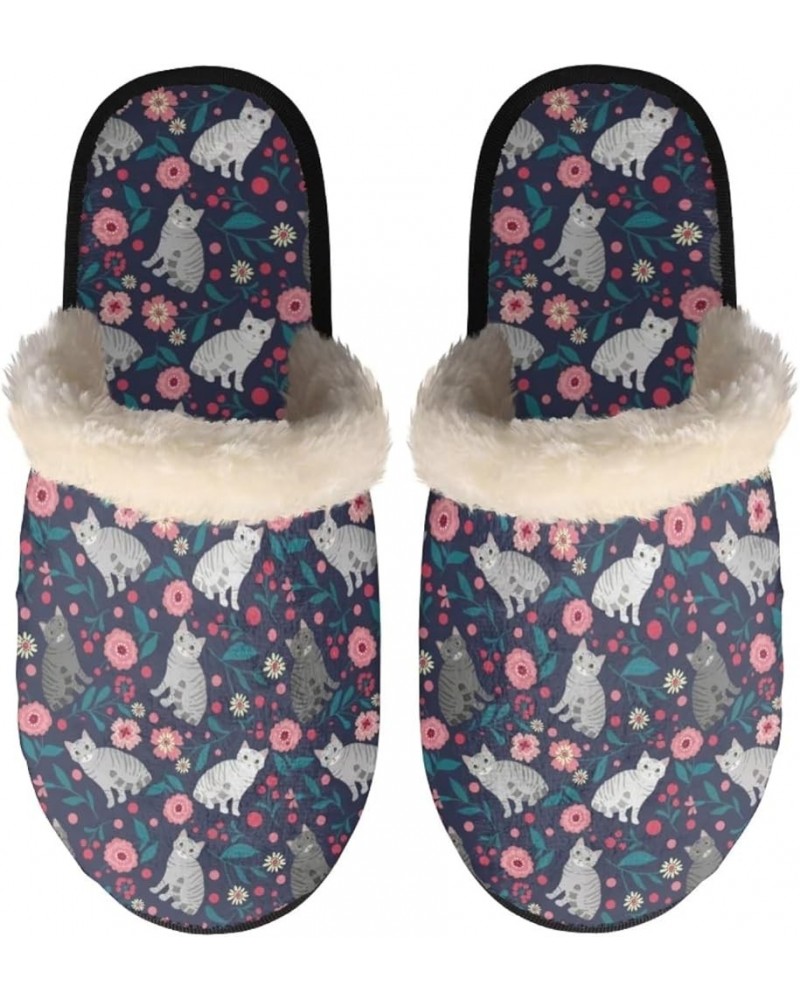 House Slippers for Women Indoor and Outdoor Cute Bedroom Home Slippers Shoes Cute Cat $10.00 Slippers