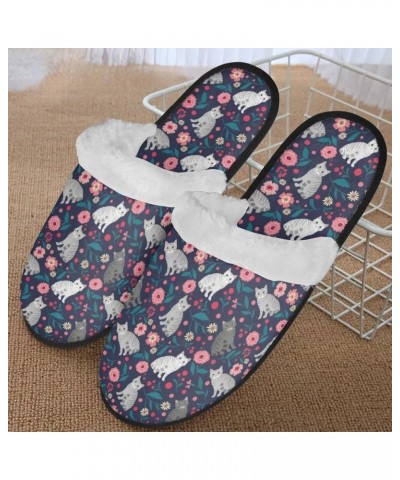 House Slippers for Women Indoor and Outdoor Cute Bedroom Home Slippers Shoes Cute Cat $10.00 Slippers