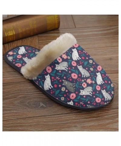 House Slippers for Women Indoor and Outdoor Cute Bedroom Home Slippers Shoes Cute Cat $10.00 Slippers