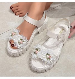 Slide Sandals Adjustable Chunky Block Heels Women's Athletic Outdoor Sandals Casual Braided Strappy Wh1 $19.19 Athletic Shoes