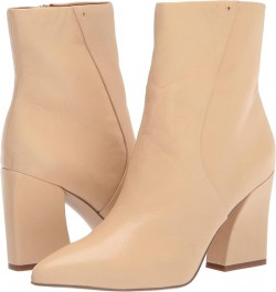 Womens Vesi Heeled Bootie Beige $63.92 Boots