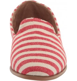 Women's Betunia Slip-on Loafer Red Stripe $16.50 Loafers & Slip-Ons