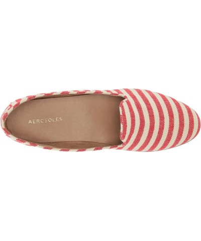 Women's Betunia Slip-on Loafer Red Stripe $16.50 Loafers & Slip-Ons