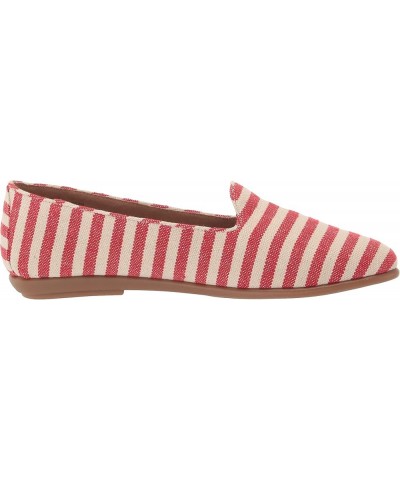 Women's Betunia Slip-on Loafer Red Stripe $16.50 Loafers & Slip-Ons