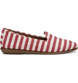 Women's Betunia Slip-on Loafer Red Stripe $16.50 Loafers & Slip-Ons