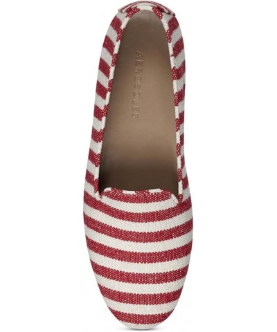 Women's Betunia Slip-on Loafer Red Stripe $16.50 Loafers & Slip-Ons