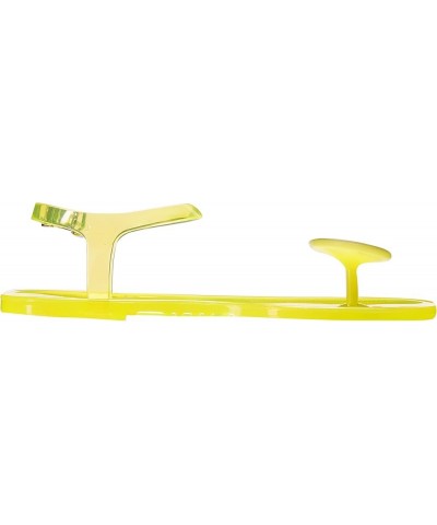 Shoes Women's The Geli Flat Sandal Smiley Face Yellow $18.92 Sandals