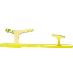 Shoes Women's The Geli Flat Sandal Smiley Face Yellow $18.92 Sandals