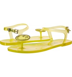 Shoes Women's The Geli Flat Sandal Smiley Face Yellow $18.92 Sandals