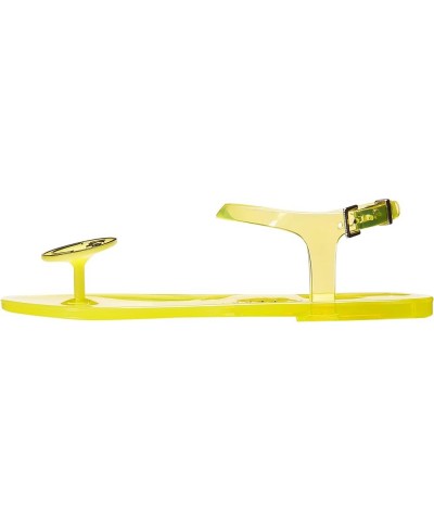 Shoes Women's The Geli Flat Sandal Smiley Face Yellow $18.92 Sandals