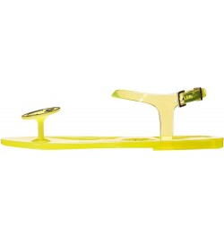 Shoes Women's The Geli Flat Sandal Smiley Face Yellow $18.92 Sandals