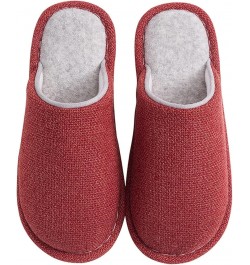 Women's Memory Foam Slippers Indoor Slippers Linen Comfortable Bedroom Home Shoes Elegant Autumn Navy $9.18 Slippers