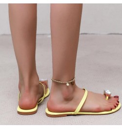 Women's Breathable Open Toe Shoes Fashion Summer Women Slippers Rhinestone Thong Flat Comfortable Casual Solid Color (Beige, ...