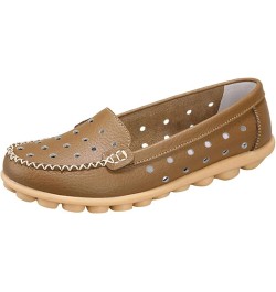 Women's Shoes Ballet Flats with Arch Support Ballet Flats Red Flats Khaki $12.73 Loafers & Slip-Ons