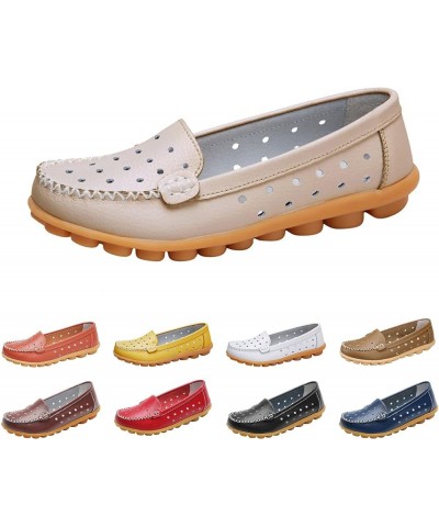 Women's Shoes Ballet Flats with Arch Support Ballet Flats Red Flats Khaki $12.73 Loafers & Slip-Ons