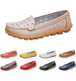 Women's Shoes Ballet Flats with Arch Support Ballet Flats Red Flats Khaki $12.73 Loafers & Slip-Ons