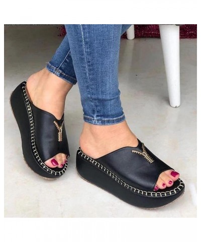 Sandals for Women Orthotic Arch Support,Wedges Sandals Platform Casual Summer Beach Open Toe Sandals Platform Wedge Walking S...