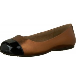 Women's Napa Ballet Flat,Bronze/Black,7 M US $18.43 Flats