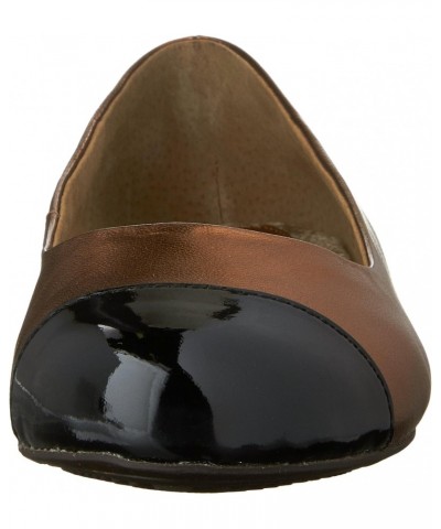 Women's Napa Ballet Flat,Bronze/Black,7 M US $18.43 Flats