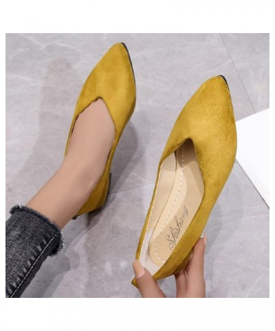 women flats comfortable, Fashion Women Suede Breathable Flat Embroidered Comfortable Slip On Casual Flats Z-04 Yellow $17.35 ...